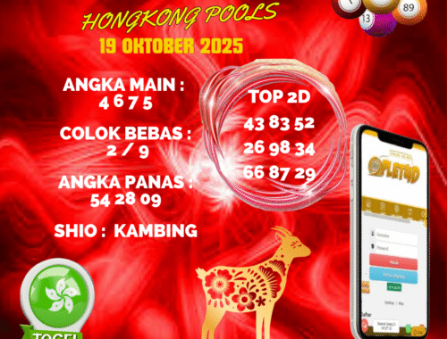 PREDIKSI JITU HONGKONG POOLS 19 OKTOBER 2025