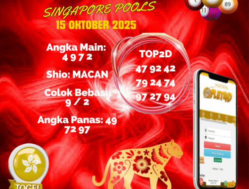 PREDIKSI JITU SINGAPORE POOLS 15 OKTOBER 2025