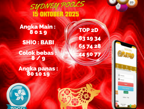 PREDIKSI JITU SYDNEY POOLS 15 OKTOBER 2025
