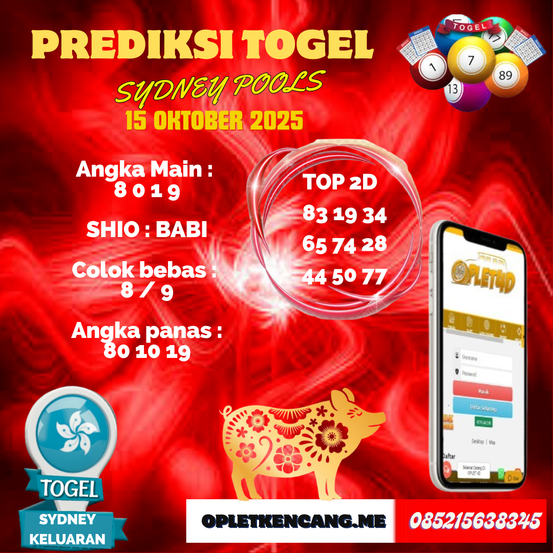 PREDIKSI JITU SYDNEY POOLS 15 OKTOBER 2025
