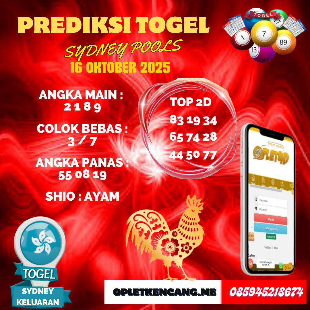 PREDIKSI SYDNEY POOLS 16 OKTOBER 2025