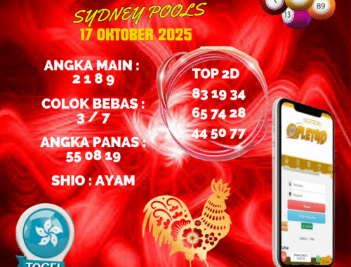PREDIKSI JITU SYDNEY POOLS 17 OKTOBER 2025