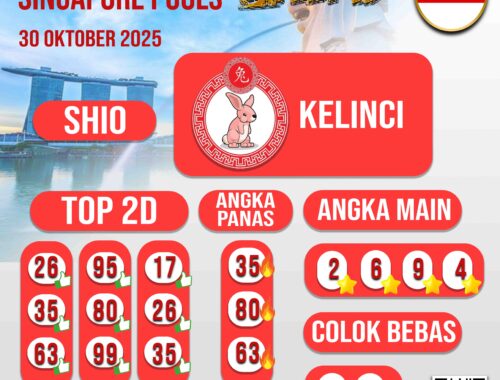 PREDIKSI JITU SINGAPORE POOLS 30 OKTOBER 2025