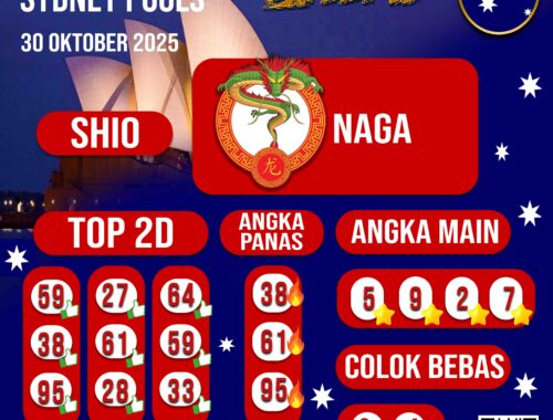 PREDIKSI JITU SYDNEY POOLS 30 OKTOBER 2025