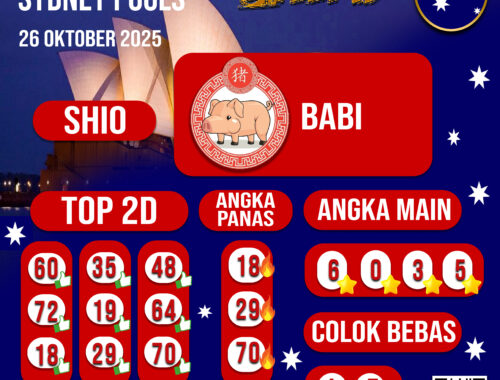 PREDIKSI JITU SYDNEY POOLS 26 OKTOBER 2025