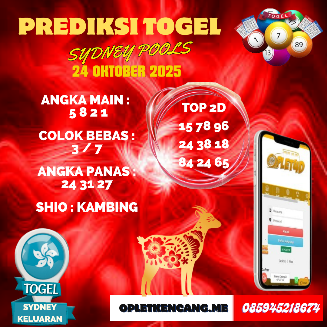 PREDIKSI SYDNEY POOLS 24 OKTOBER 2025